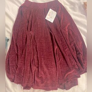NWT. Lularoe velvet skirt.
